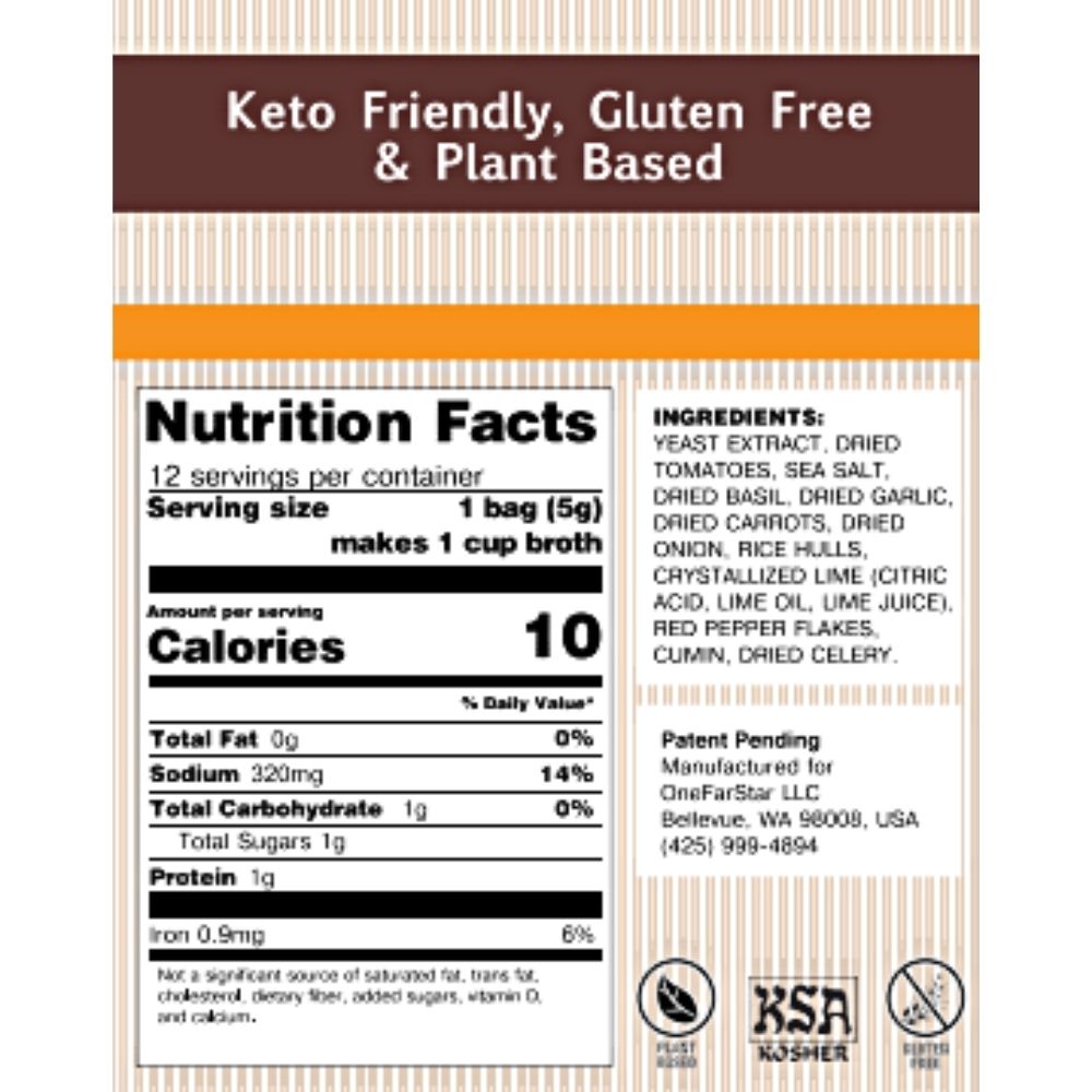 Millie's Spicy Tortilla Sipping Broth - 6 Box C A S E - 12 Count (72 Servings)